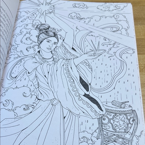 #9030+ Intricate Goddess Coloring Book - Picture 2 of 12